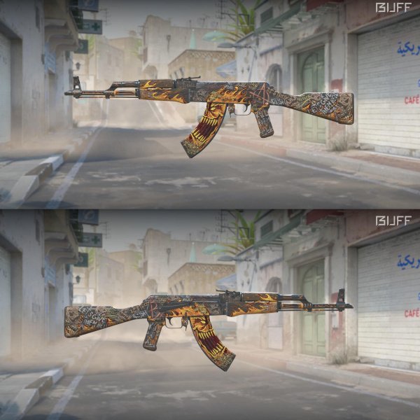 AK-47 | Fúria Ardente - Testada em Campo